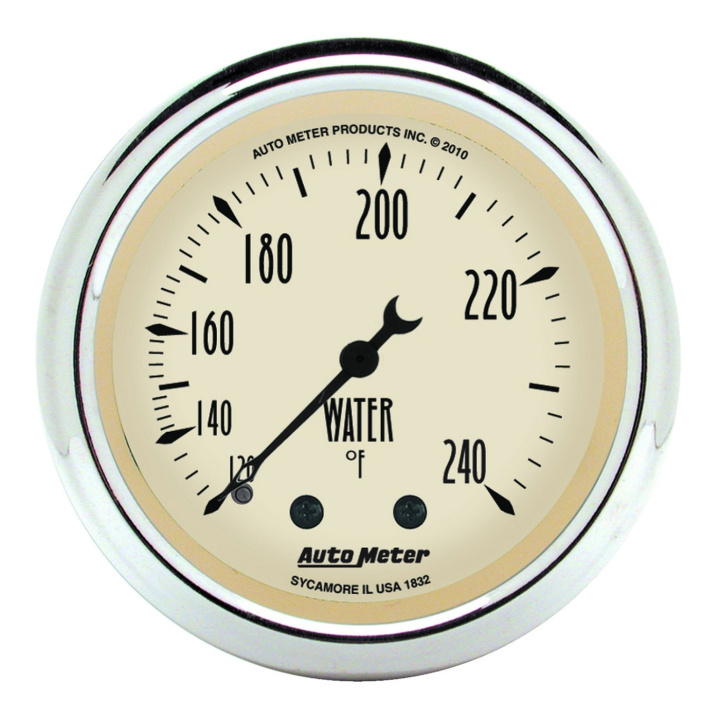 Vattentempmätare 52mm 120-240ºF MECH ANTIQUE BEIGE in the group Interior / Gauges / Gauges & Gauge Holders / AutoMeter / All products from Autometer at DDESIGN Scandinavia AB (atm1832)