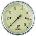 Varvräknare 3 1/8\'\' 7K RPM IN-DASH ANTIQUE BEIGE
