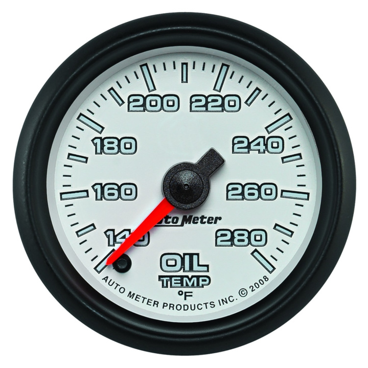 Oljetempmätare 52mm 140-280ºF (Digital Stepper-motor) Vit PRO-CYCLE in the group Interior / Gauges / Gauges & Gauge Holders / AutoMeter / All products from Autometer at DDESIGN Scandinavia AB (atm19540)