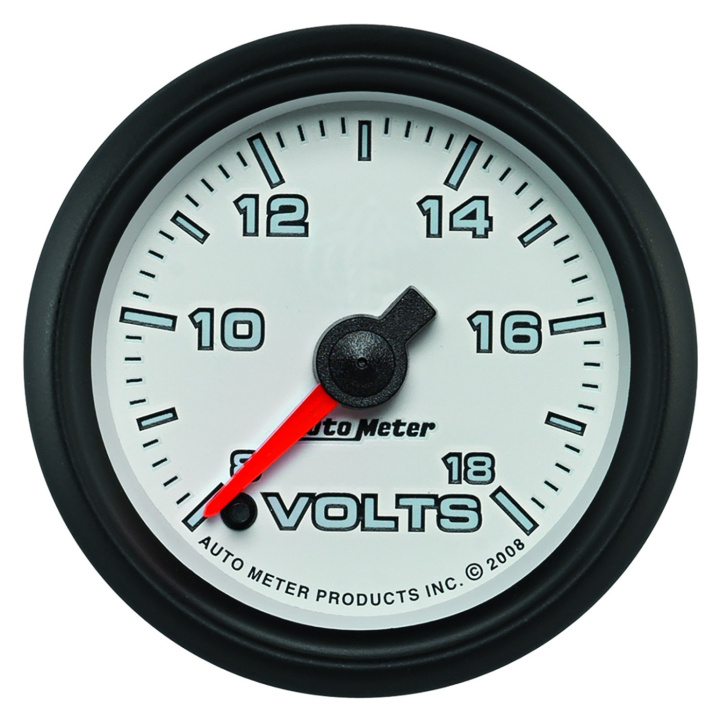 Voltmätare 52mm 18V (Digital Stepper-motor) Vit PRO-CYCLE in the group Interior / Gauges / Gauges & Gauge Holders / AutoMeter / All products from Autometer at DDESIGN Scandinavia AB (atm19592)