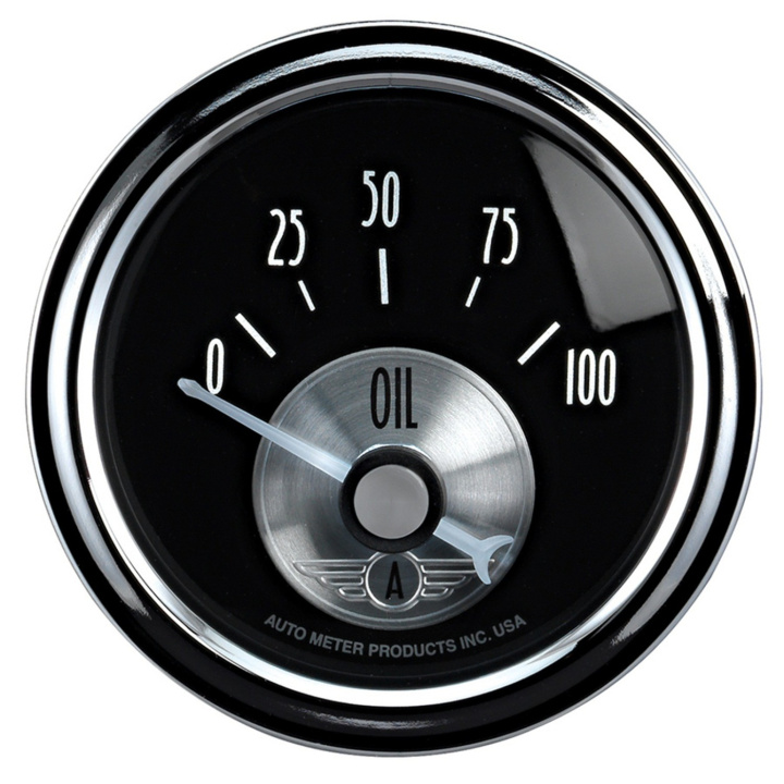 Oljetrycksmätare 52mm 100PSI (Elektrisk) PRESTIGE BLK. DIAMOND in the group Interior / Gauges / Gauges & Gauge Holders / AutoMeter / All products from Autometer at DDESIGN Scandinavia AB (atm2028)