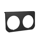Gauge Mounting Panel Dual 2 1/16\'\' BLACK ALUMINUM Autometer