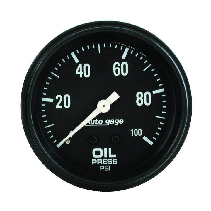 Oljetrycksmätare 66.7mm 0-100PSI (Mekanisk) Svart AUTOGAGE in the group Interior / Gauges / Gauges & Gauge Holders / AutoMeter / All products from Autometer at DDESIGN Scandinavia AB (atm2312)