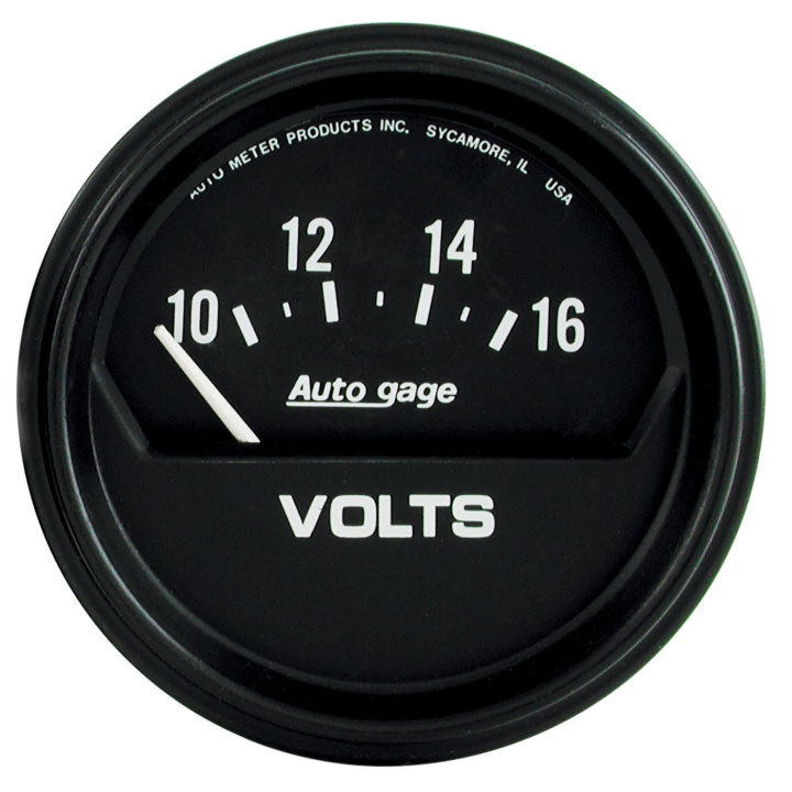 Voltmätare 66.7mm 16V (Elektrisk) Svart AUTOGAGE in the group Interior / Gauges / Gauges & Gauge Holders / AutoMeter / All products from Autometer at DDESIGN Scandinavia AB (atm2319)