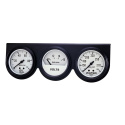GAUGE CONSOLE OILP/WTMP/VOLT 66.7mm 100PSI/280ºF/16V WHT DIAL BLK BZL AG