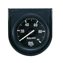 GAUGE CONSOLE OIL PRESS 2\'\' 100PSI BLK DIAL BLK BEZEL AUTOGAGE