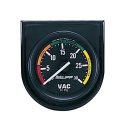 GAUGE CONSOLE VACUUM 2\'\' 30INHG BLK DIAL BLK BEZEL AUTOGAGE