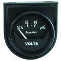 GAUGE CONSOLE VOLTMETER 2\'\' 16V SHORT SWEEP Svart AUTOGAGE