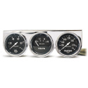GAUGE CONSOLE OILP/WTMP/VOLT 66.7mm 100PSI/280ºF/16V BLK DIAL Krom BZL AG