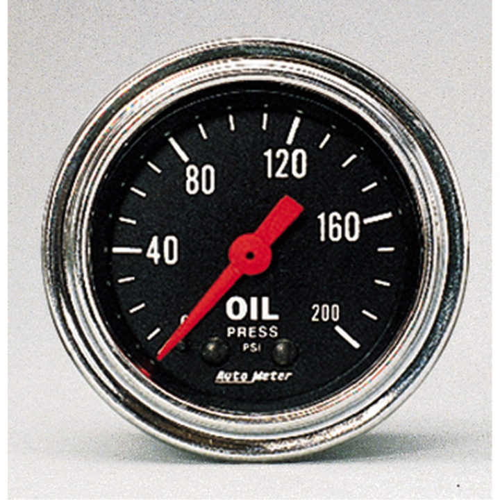 Oljetrycksmätare 52mm 200PSI (Mekanisk) TRADITIONAL Krom in the group Interior / Gauges / Gauges & Gauge Holders / AutoMeter / All products from Autometer at DDESIGN Scandinavia AB (atm2422)