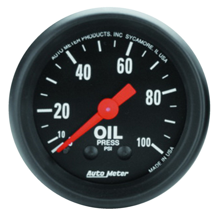 Oljetrycksmätare 52mm 100PSI (Mekanisk) Z-SERIES in the group Interior / Gauges / Gauges & Gauge Holders / AutoMeter / All products from Autometer at DDESIGN Scandinavia AB (atm2604)