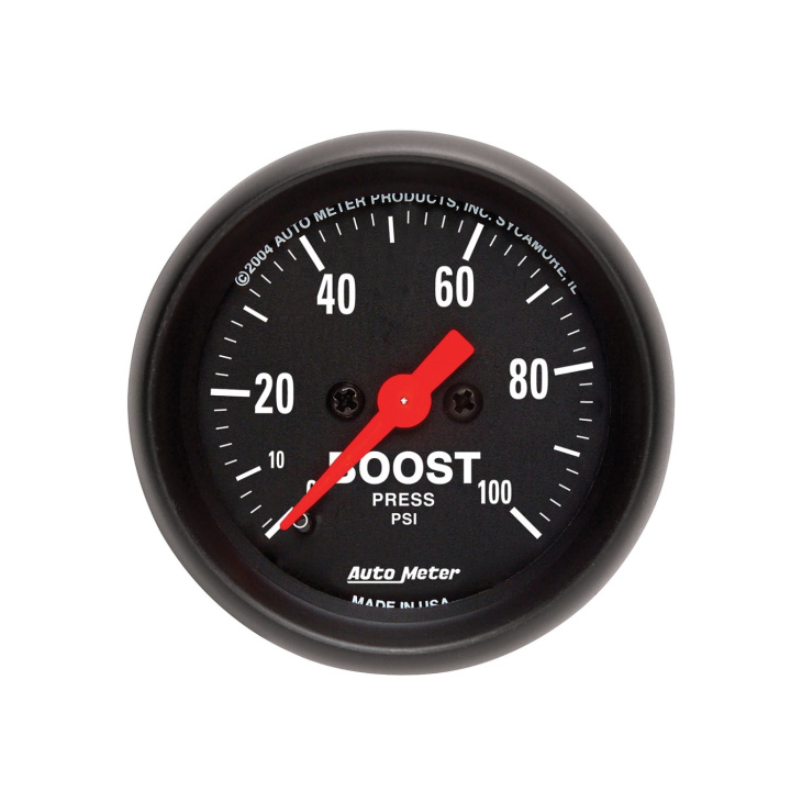 Laddtrycksmätare 52mm 100PSI (Mekanisk) Z-SERIES in the group Interior / Gauges / Gauges & Gauge Holders / AutoMeter / All products from Autometer at DDESIGN Scandinavia AB (atm2618)