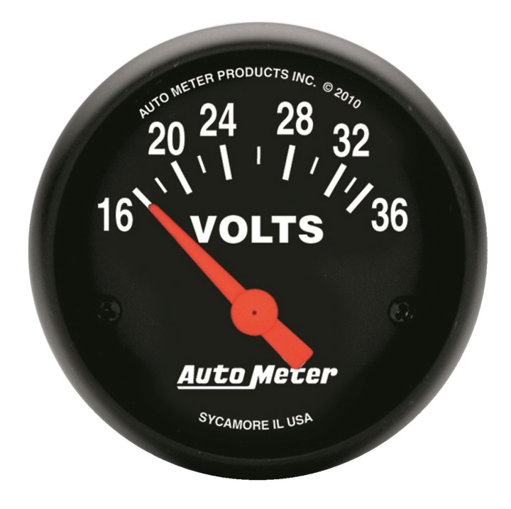 Voltmätare 52mm 16-36V (Elektrisk) Z-SERIES in the group Interior / Gauges / Gauges & Gauge Holders / AutoMeter / All products from Autometer at DDESIGN Scandinavia AB (atm2651)
