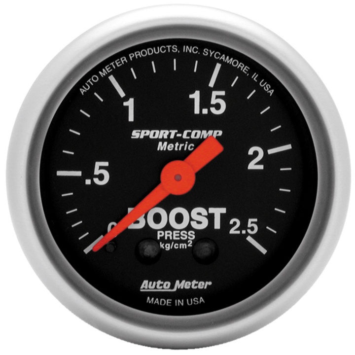 Laddtrycksmätare 52mm 2.5KG/CM2 (Mekanisk) SPORT-COMP in the group Interior / Gauges / Gauges & Gauge Holders / AutoMeter / All products from Autometer at DDESIGN Scandinavia AB (atm3304-J)