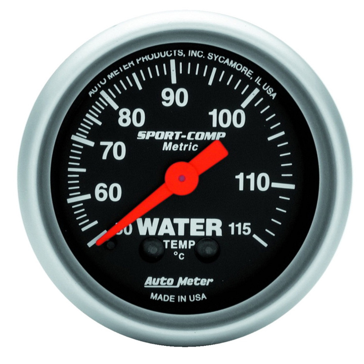 Vattentempmätare 52mm 50-115ºC (Mekanisk) SPORT-COMP in the group Interior / Gauges / Gauges & Gauge Holders / AutoMeter / All products from Autometer at DDESIGN Scandinavia AB (atm3332-M)