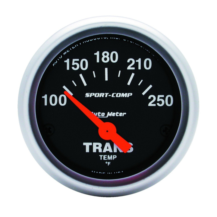 Tempmätare (Växellåda) 52mm 100-250ºF (Elektrisk) SPORT-COMP in the group Interior / Gauges / Gauges & Gauge Holders / AutoMeter / All products from Autometer at DDESIGN Scandinavia AB (atm3357)