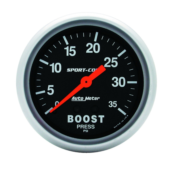 Laddtrycksmätare 66.7mm 35PSI (Mekanisk) SPORT-COMP in the group Interior / Gauges / Gauges & Gauge Holders / AutoMeter / All products from Autometer at DDESIGN Scandinavia AB (atm3404)