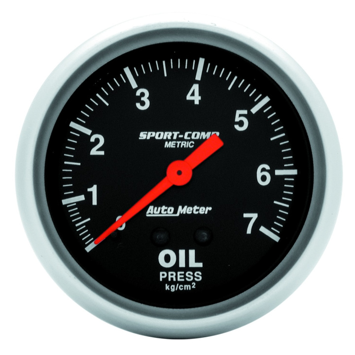 Bränsletrycksmätare 66.7mm 7.0KG/CM2 (Mekanisk) SPORT-COMP in the group Interior / Gauges / Gauges & Gauge Holders / AutoMeter / All products from Autometer at DDESIGN Scandinavia AB (atm3421-J)