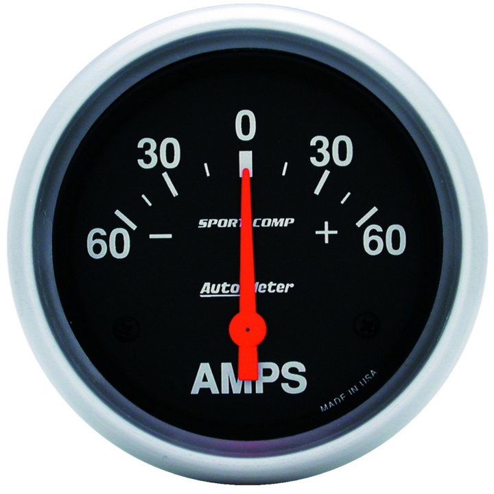 Amperemätare 66.7mm 60A (Elektrisk) SPORT-COMP in the group Interior / Gauges / Gauges & Gauge Holders / AutoMeter / All products from Autometer at DDESIGN Scandinavia AB (atm3586)