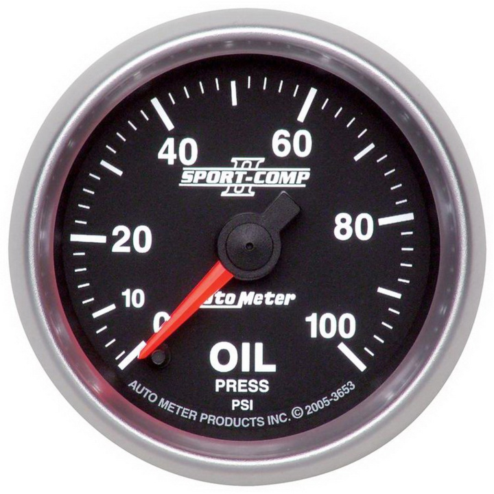 Oljetrycksmätare 52mm 100PSI (Digital Stepper-motor) SPORT-COMP II in the group Interior / Gauges / Gauges & Gauge Holders / AutoMeter / All products from Autometer at DDESIGN Scandinavia AB (atm3653)