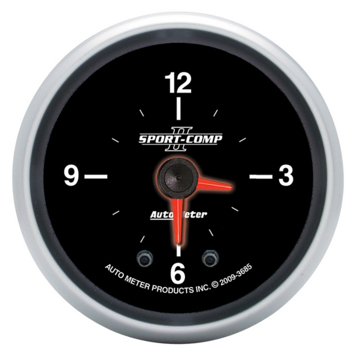 Klocka 52mm 12HR ANALOG SPORT-COMP II in the group Interior / Gauges / Gauges & Gauge Holders / AutoMeter / All products from Autometer at DDESIGN Scandinavia AB (atm3685)