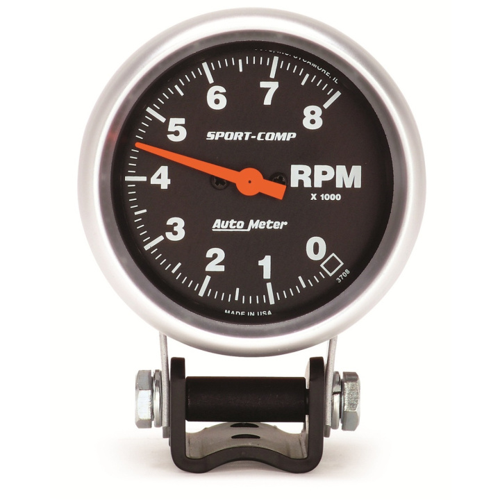 Varvräknare 66.7mm 8K RPM PEDESTAL SPORT-COMP in the group Interior / Gauges / Gauges & Gauge Holders / AutoMeter / All products from Autometer at DDESIGN Scandinavia AB (atm3708)