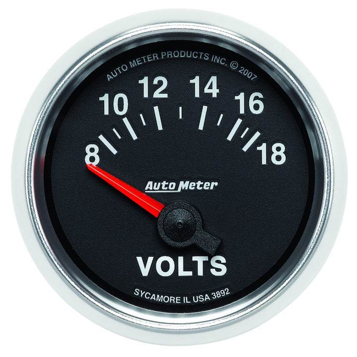 Voltmätare 52mm 18V (Elektrisk) GS in the group Interior / Gauges / Gauges & Gauge Holders / AutoMeter / All products from Autometer at DDESIGN Scandinavia AB (atm3892)