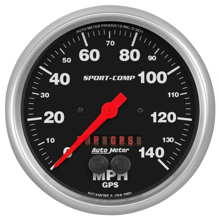 Speedometer 127mm 225KM/H (GPS) DESIGNER BLACK in the group Interior / Gauges / Gauges & Gauge Holders / AutoMeter / Sport-Comp at DDESIGN Scandinavia AB (atm3983-M)