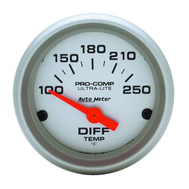 Tempmätare (Differential) 52mm 100-250ºF (Elektrisk) ULTRA-LITE in the group Interior / Gauges / Gauges & Gauge Holders / AutoMeter / All products from Autometer at DDESIGN Scandinavia AB (atm4349)