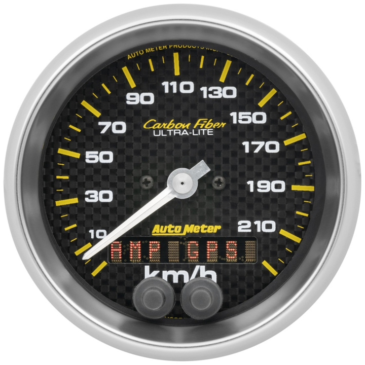 Hastighetsmätare 87mm 3-3/8\'\' GPS SPEEDOMETER, 0-225 KM/H, CARBON FIBER in the group Interior / Gauges / Gauges & Gauge Holders / AutoMeter / All products from Autometer at DDESIGN Scandinavia AB (atm4780-M)