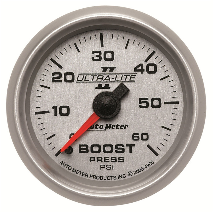 Laddtrycksmätare 52mm 60PSI (Mekanisk) ULTRA-LITE II in the group Interior / Gauges / Gauges & Gauge Holders / AutoMeter / All products from Autometer at DDESIGN Scandinavia AB (atm4905)