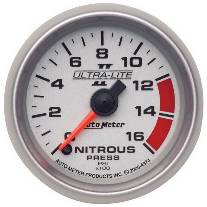 Lustgasmätare (Tryck) 52mm 1600PSI (Digital Stepper-motor) ULTRA-LITE II in the group Interior / Gauges / Gauges & Gauge Holders / AutoMeter / All products from Autometer at DDESIGN Scandinavia AB (atm4974)