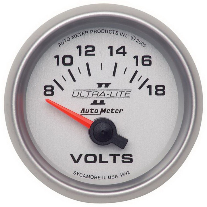 Voltmätare 52mm 18V (Elektrisk) ULTRA-LITE II in the group Interior / Gauges / Gauges & Gauge Holders / AutoMeter / All products from Autometer at DDESIGN Scandinavia AB (atm4992)