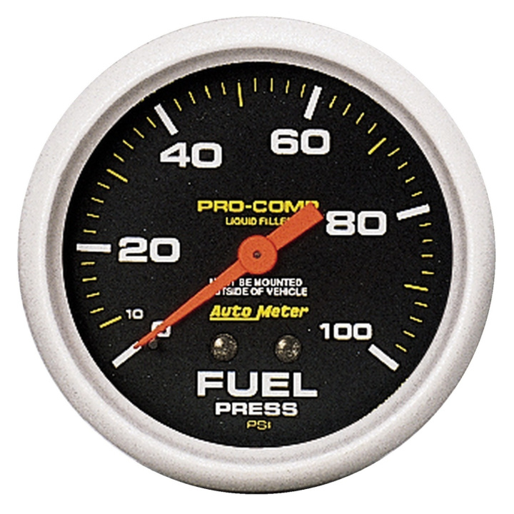 Bränsletrycksmätare 66.7mm 100PSI LIQUID FILLED MECH PRO-COMP in the group Interior / Gauges / Gauges & Gauge Holders / AutoMeter / All products from Autometer at DDESIGN Scandinavia AB (atm5412)
