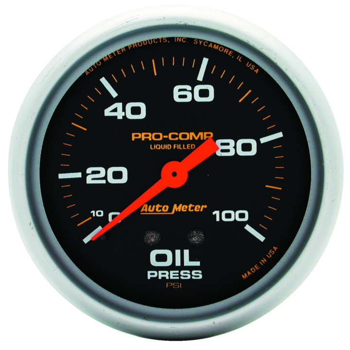Oljetrycksmätare 66.7mm 100PSI LIQUID FILLED MECH PRO-COMP in the group Interior / Gauges / Gauges & Gauge Holders / AutoMeter / All products from Autometer at DDESIGN Scandinavia AB (atm5421)