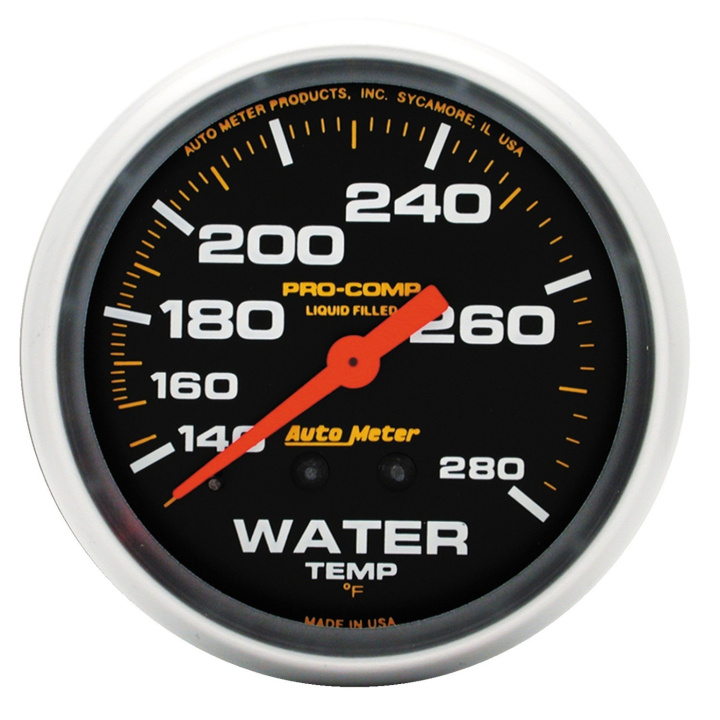 Vattentempmätare 66.7mm 140-280ºF LIQUID FILLED MECH PRO-COMP in the group Interior / Gauges / Gauges & Gauge Holders / AutoMeter / All products from Autometer at DDESIGN Scandinavia AB (atm5431)