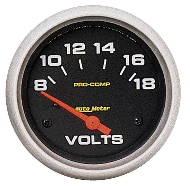 Voltmätare 66.7mm 18V (Elektrisk) PRO-COMP in the group Interior / Gauges / Gauges & Gauge Holders / AutoMeter / All products from Autometer at DDESIGN Scandinavia AB (atm5492)