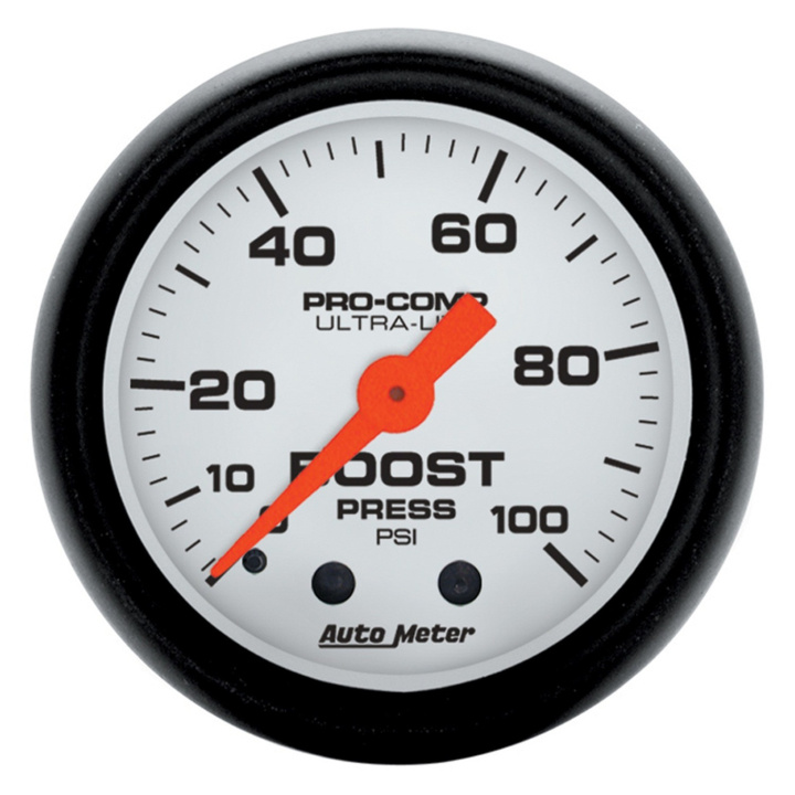 Laddtrycksmätare 52mm 100PSI (Mekanisk) PHANTOM in the group Interior / Gauges / Gauges & Gauge Holders / AutoMeter / All products from Autometer at DDESIGN Scandinavia AB (atm5706)