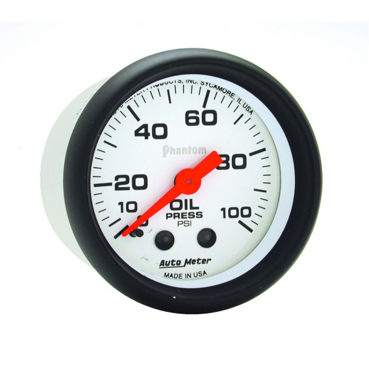 Oljetrycksmätare 52mm 100PSI (Mekanisk) PHANTOM in the group Interior / Gauges / Gauges & Gauge Holders / AutoMeter / All products from Autometer at DDESIGN Scandinavia AB (atm5721)