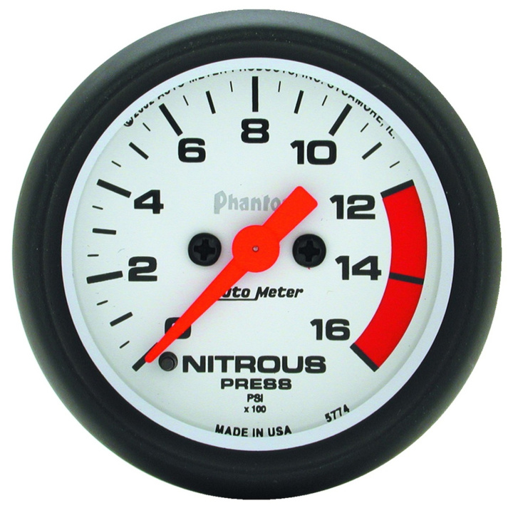 Lustgasmätare (Tryck) 52mm 1600PSI (Digital Stepper-motor) PHANTOM in the group Interior / Gauges / Gauges & Gauge Holders / AutoMeter / All products from Autometer at DDESIGN Scandinavia AB (atm5774)