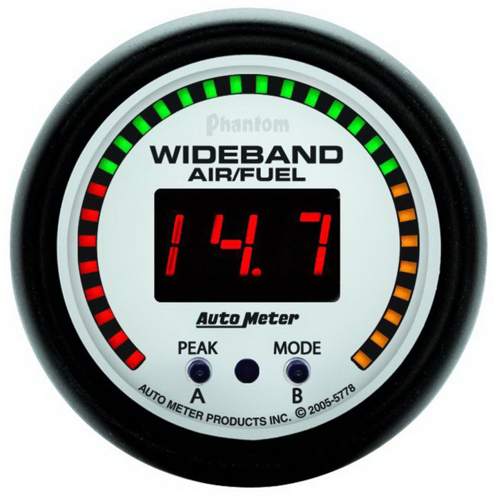Bredbandslambda Analog PRO 52mm 10:1-20:1 DIGITAL W/ PEAK & WARN PHANTOM in the group Interior / Gauges / Gauges & Gauge Holders / AutoMeter / All products from Autometer at DDESIGN Scandinavia AB (atm5778)
