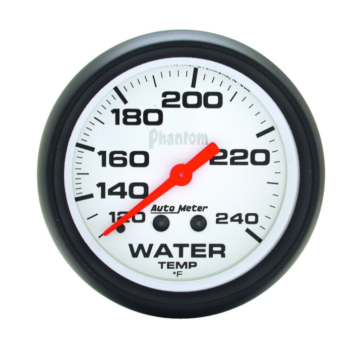 Vattentempmätare 66.7mm 120-240ºF (Mekanisk) PHANTOM in the group Interior / Gauges / Gauges & Gauge Holders / AutoMeter / All products from Autometer at DDESIGN Scandinavia AB (atm5832)