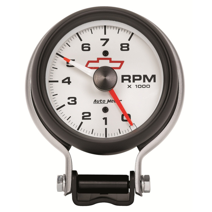 Varvräknare 127mm 10K RPM PEDESTAL W/ EXT. SHIFT-LITE GM BOWTIE Vit in the group Interior / Gauges / Gauges & Gauge Holders / AutoMeter / All products from Autometer at DDESIGN Scandinavia AB (atm5899-00406)