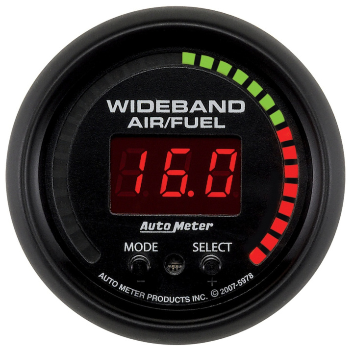 Bredbandslambda Analog PRO 52mm 10:1-20:1 DIGITAL W/ PEAK & WARN ES in the group Interior / Gauges / Gauges & Gauge Holders / AutoMeter / All products from Autometer at DDESIGN Scandinavia AB (atm5978)