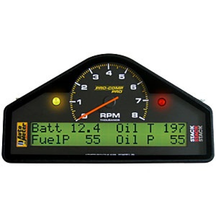 RACE DASH DISPLAY 8K DUAL RANGE RPM/MPH/FUELP/OILP/OILT/WTMP/VOLT PRO-COMP in the group Interior / Gauges / Gauges & Gauge Holders / AutoMeter / All products from Autometer at DDESIGN Scandinavia AB (atm6012)