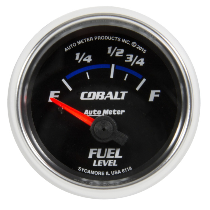 Tankmätare 52mm 16ΩE TO 158ΩF (Elektrisk) COBALT in the group Interior / Gauges / Gauges & Gauge Holders / AutoMeter / All products from Autometer at DDESIGN Scandinavia AB (atm6118)