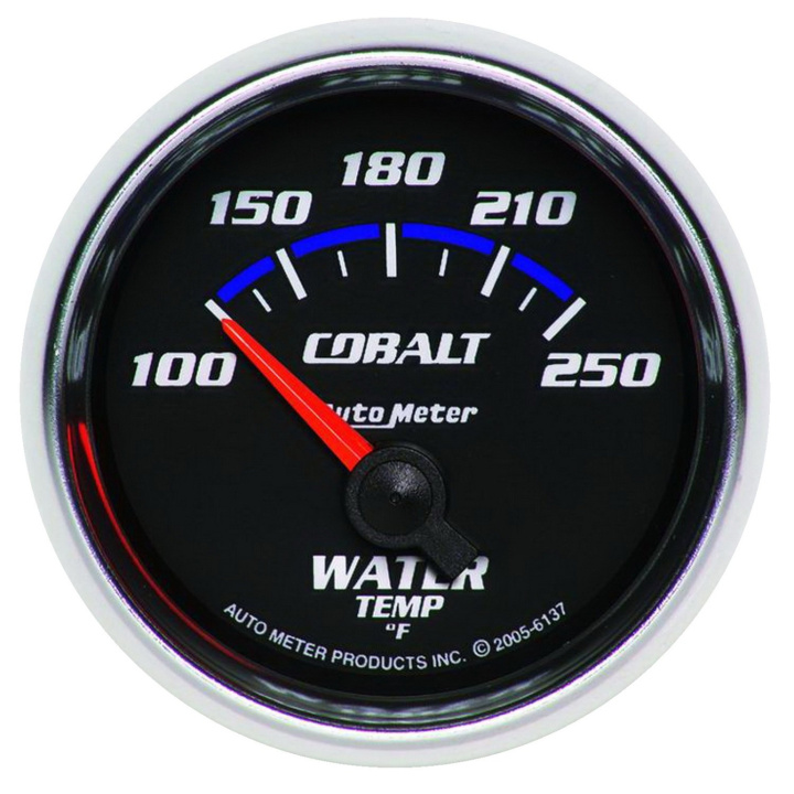 Vattentempmätare 52mm 100-250ºF (Elektrisk) COBALT in the group Interior / Gauges / Gauges & Gauge Holders / AutoMeter / All products from Autometer at DDESIGN Scandinavia AB (atm6137)