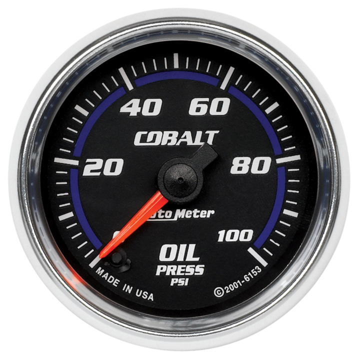 Oljetrycksmätare 52mm 100PSI (Digital Stepper-motor) COBALT in the group Interior / Gauges / Gauges & Gauge Holders / AutoMeter / All products from Autometer at DDESIGN Scandinavia AB (atm6153)