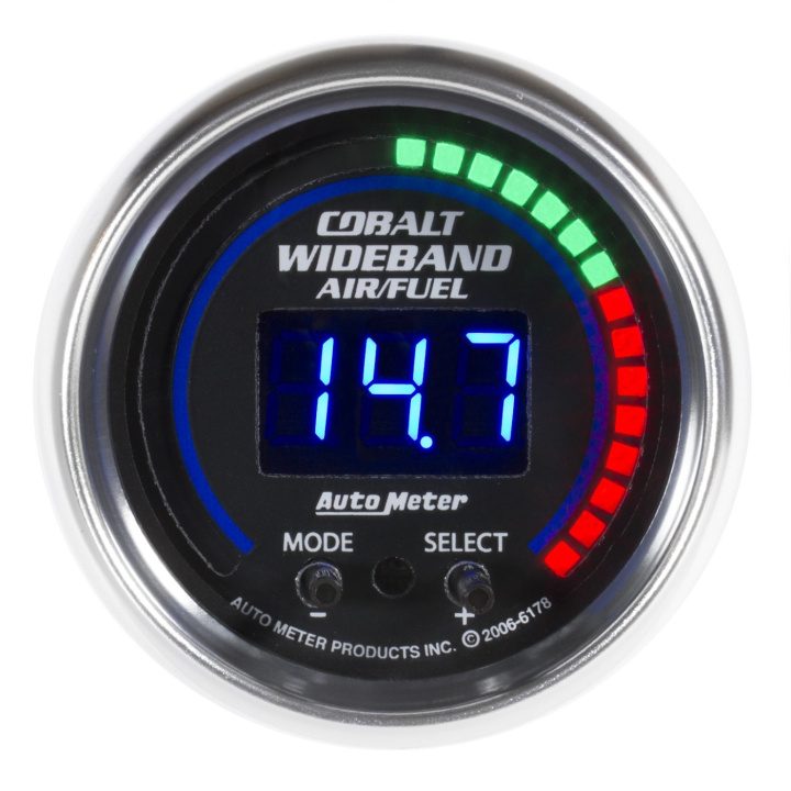 Bredbandslambda Analog PRO 52mm 10:1-20:1 DIGITAL W/ PEAK & WARN COBALT in the group Interior / Gauges / Gauges & Gauge Holders / AutoMeter / All products from Autometer at DDESIGN Scandinavia AB (atm6178)