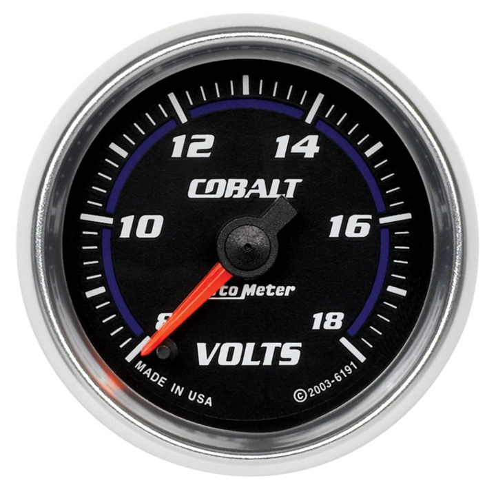 Voltmätare 52mm 18V (Digital Stepper-motor) COBALT in the group Interior / Gauges / Gauges & Gauge Holders / AutoMeter / All products from Autometer at DDESIGN Scandinavia AB (atm6191)